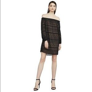BCBGMaxAzria Anitra Burnout Off-The-Shoulder Dress